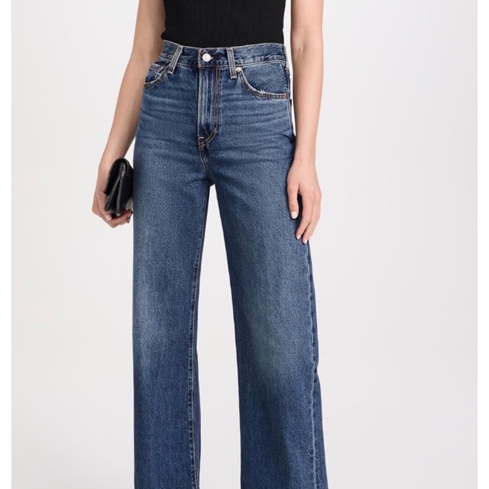Levi's Ribcage Wide Leg Jeans 28x32 High Rise Blue Denim NWT